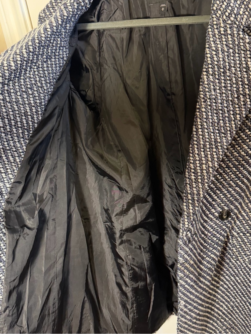 Express Metallic Tweed Double Breasted Blazer Coat Size M - Picture 9 of 10